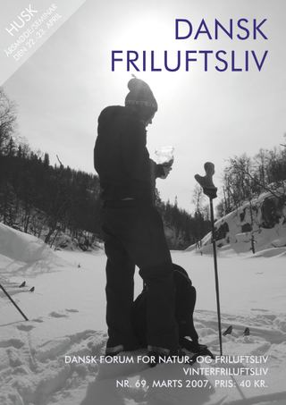 Forside af Dansk Friluftsliv nr. 69 — Vinterfriluftsliv