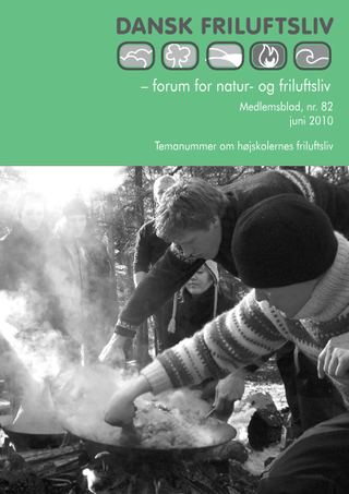 Forside af Dansk Friluftsliv nr. 82 — Højskolernes friluftsliv