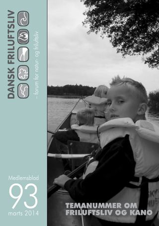 Forside af Dansk Friluftsliv nr. 93 — Friluftsliv og kano