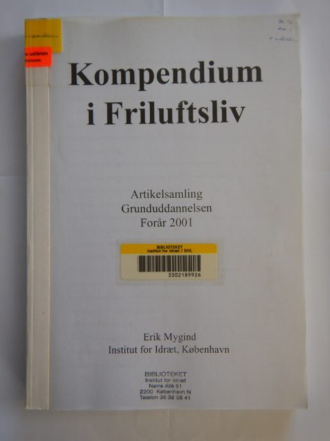 Forside: Komendium i Friluftsliv